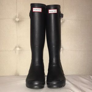 Like New Black Tall Hunter Boots!